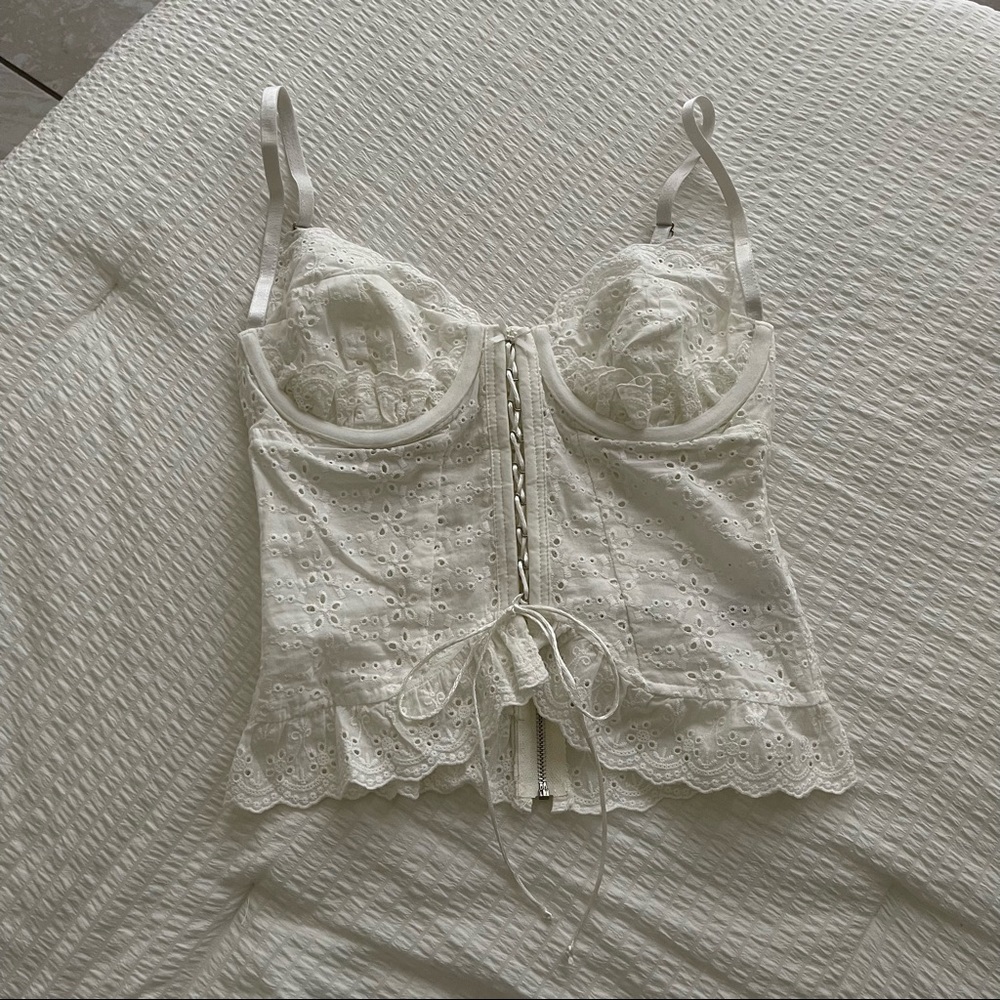 White Corset Top